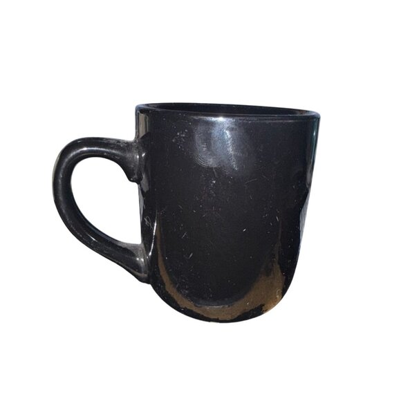 Black Belagio Ceramic Coffee Mug 3.5" x 3" - Picture 1 of 6